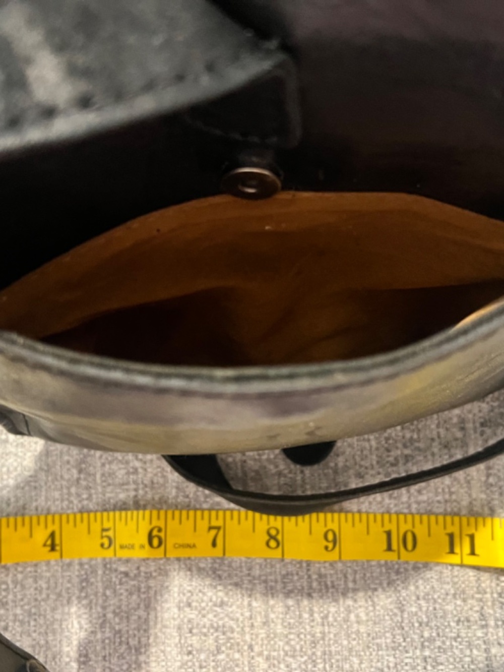 Patricia Nash Black Leather Crossbody Bag Vintage Style - Picture 14 of 15